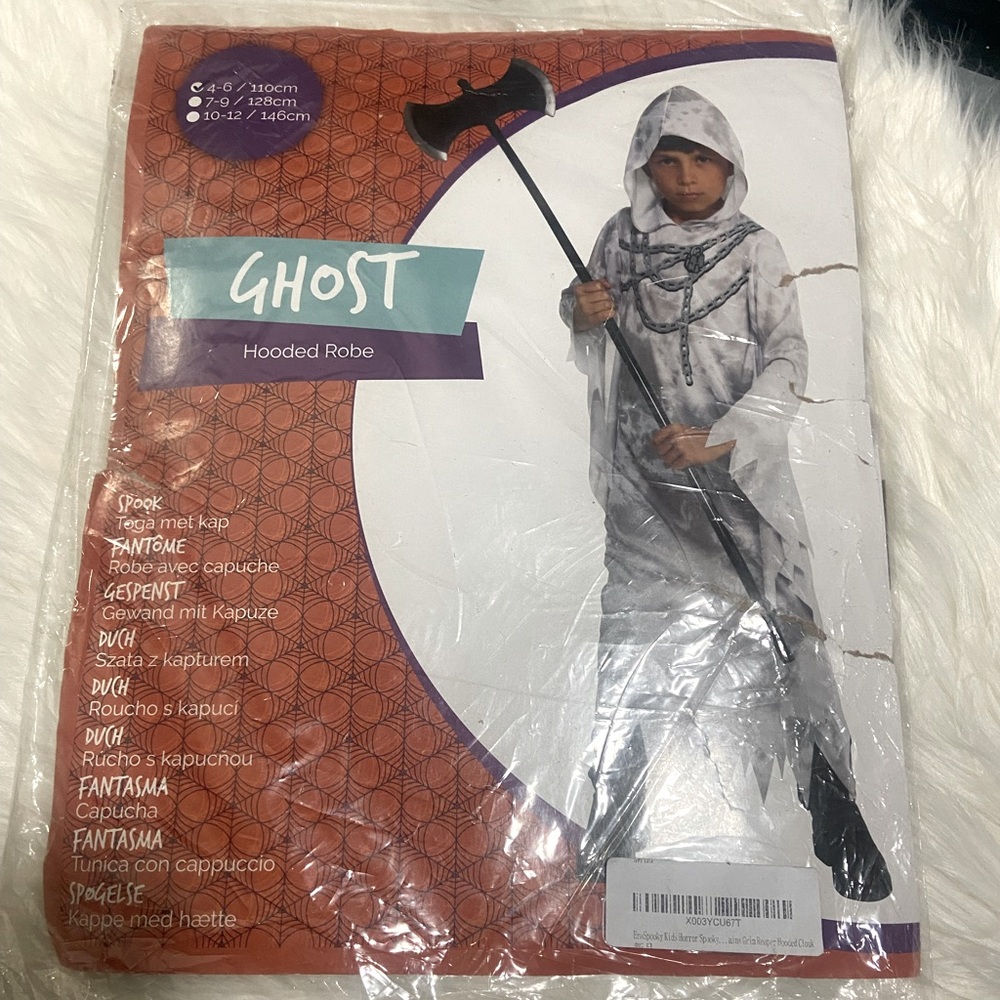 So scary! NWT Ghost costume size 4-6